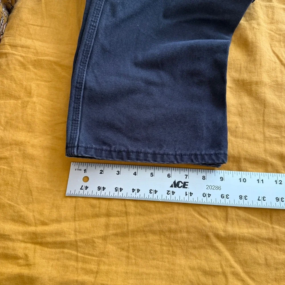 Dickies Mens Charcoal Gray Carpenter Work Pants Size 36x32 denim jeans dark wash